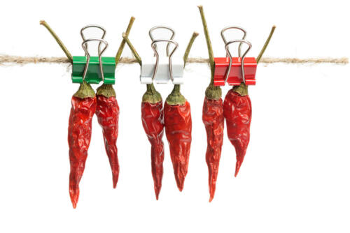 hot red pepper - a symbol of Mexican cuisine